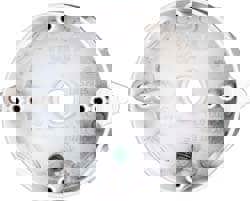 Electrical Outlet Box: Aluminum, Round, 4-1/8